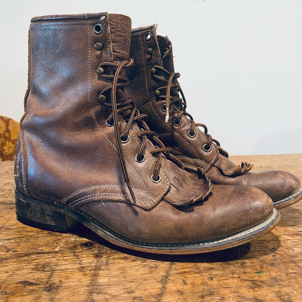 Vintage Leather Roper Boots 8.5